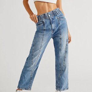 Free People We The Free Powell Boyfriend Paper Bag Jean